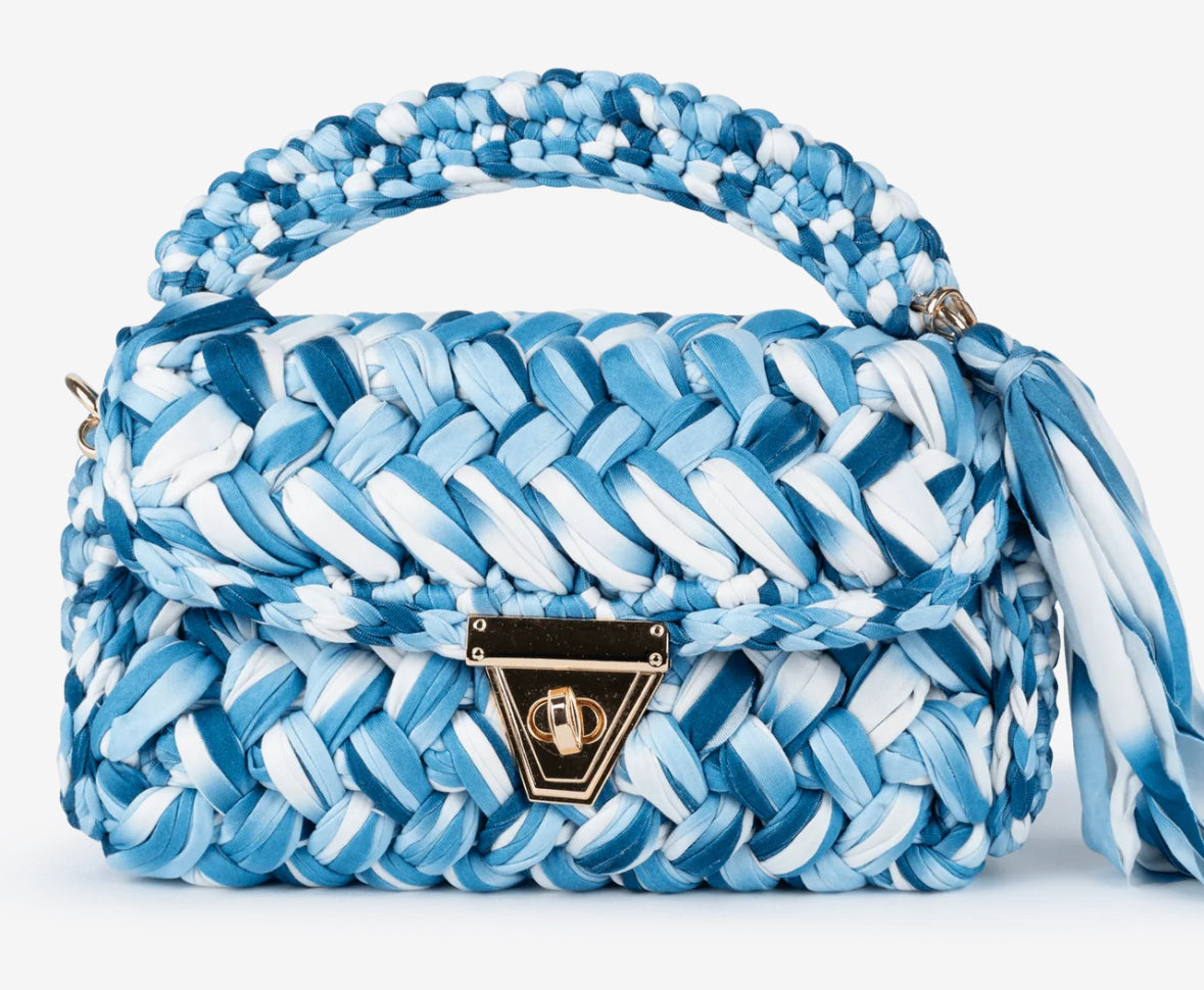 Anna Multi Bag, blue/silver