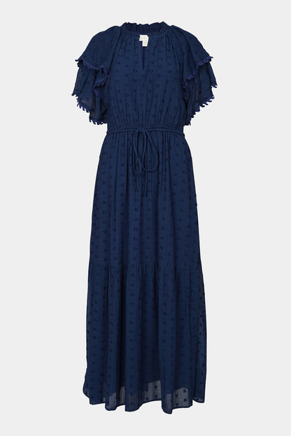 Wave Dress, ultra marine blue