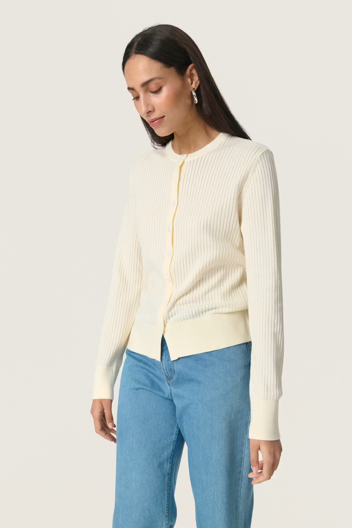 Spina Cardigan, whisper white