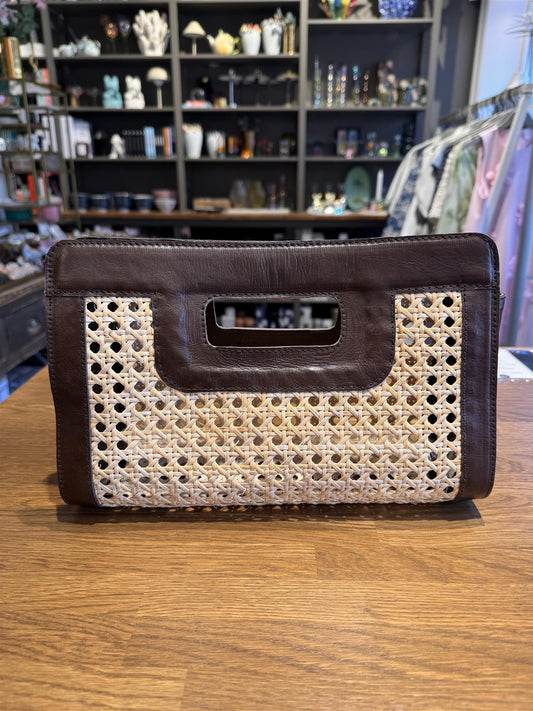 Liten Clutch, mørk brun