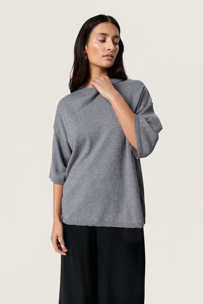 Sanja Pullover, grey melange