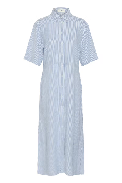 Aria Maxi Dress, regatta and white
