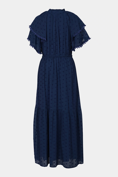 Wave Dress, ultra marine blue