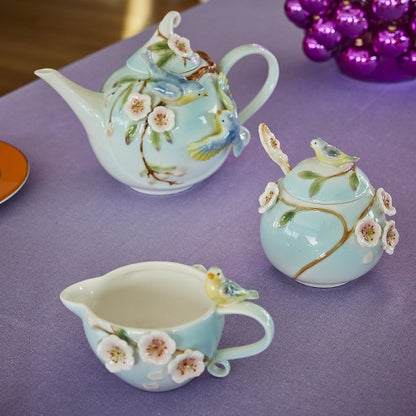 Tea, Milk and Sugar set, birds