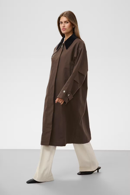 Jennah Cade Coat, chocolate brown