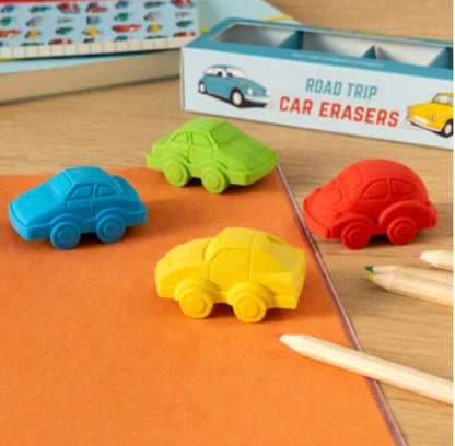 Car erasers (set of 4)