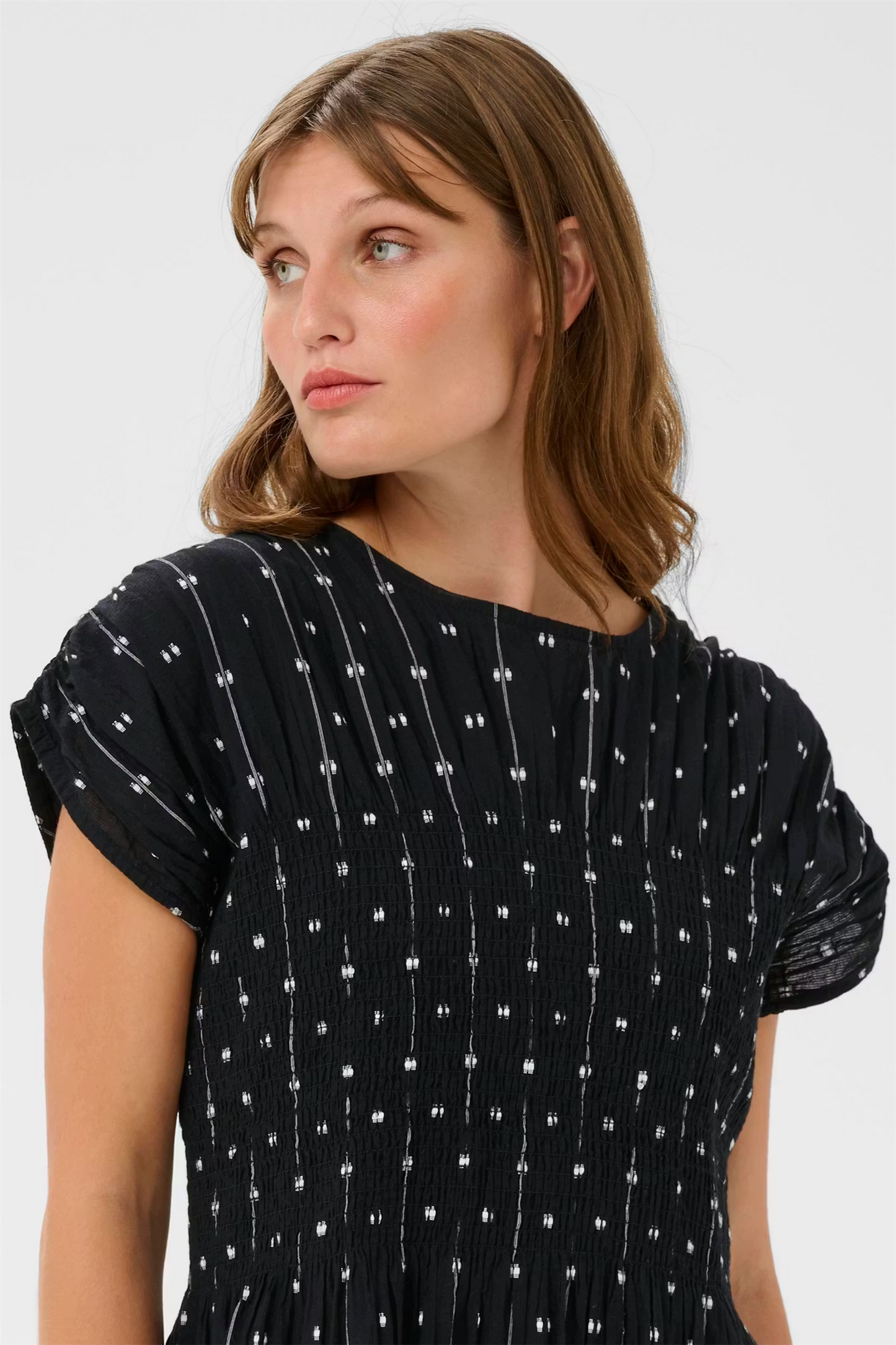 Amelie Dress, black/white dots