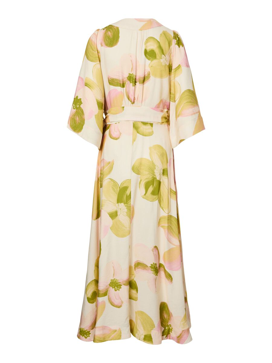 Yasmarga 3/4 Wrap Long Dress, pristine/marga