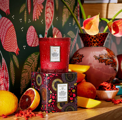 Boxed Candle 60h, Goji Tarocco Orange