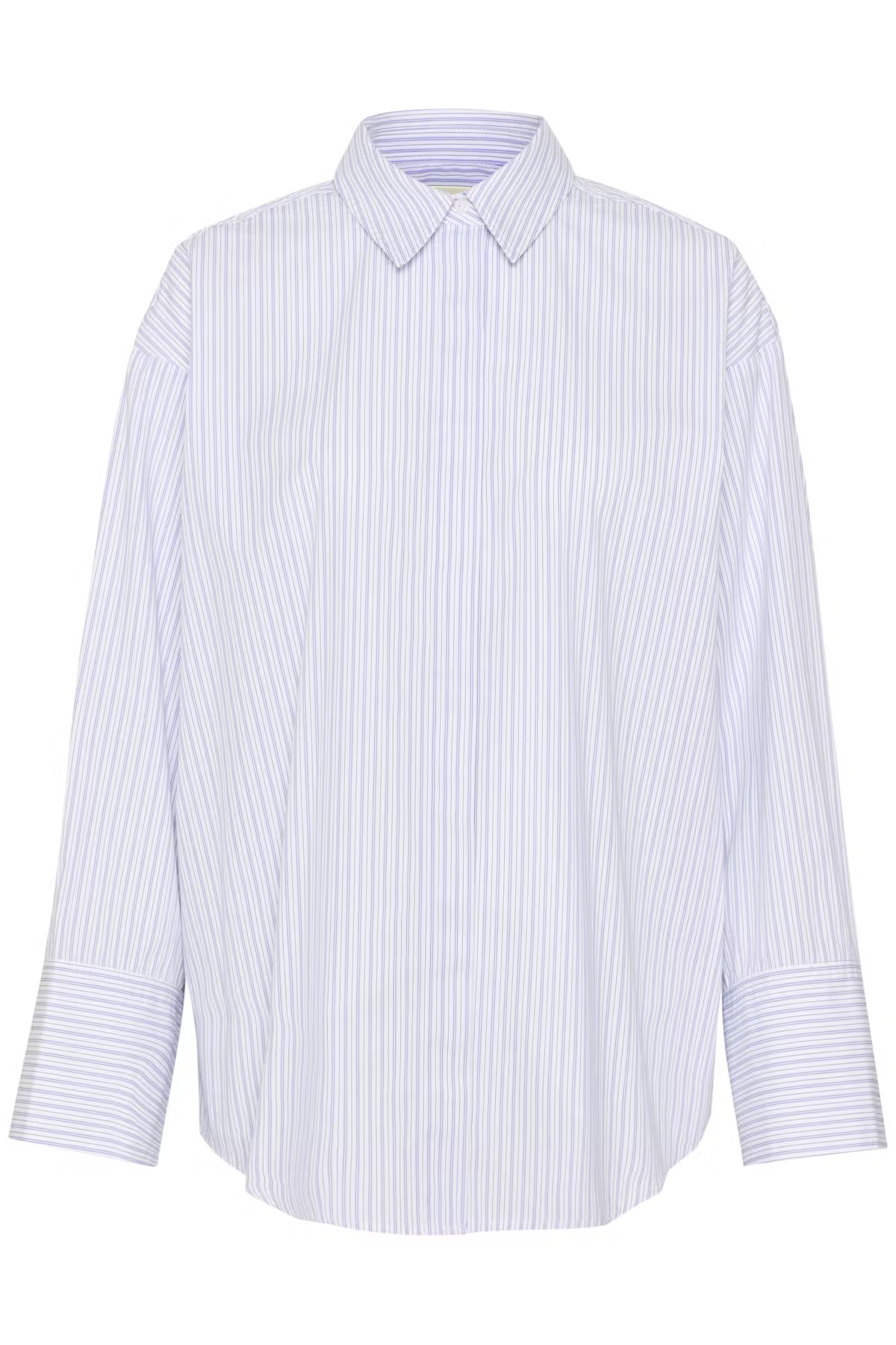 Oriana Shirt, white and blue stripes
