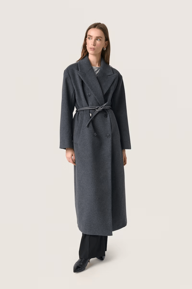 Mafalda Coat, dark grey melange