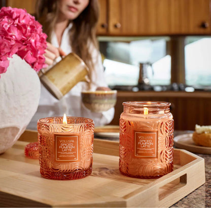 Large Jar Candle, 100h, spiced pumpkin latte