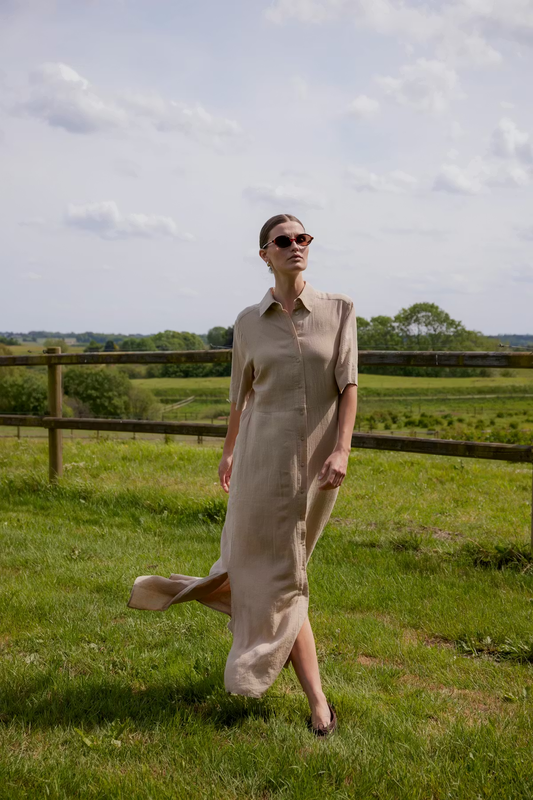 Aria Maxi Dress, white pepper