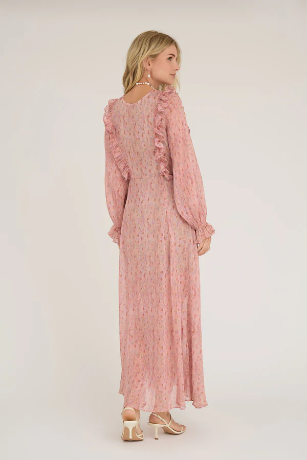 Flounce Dress, old rose