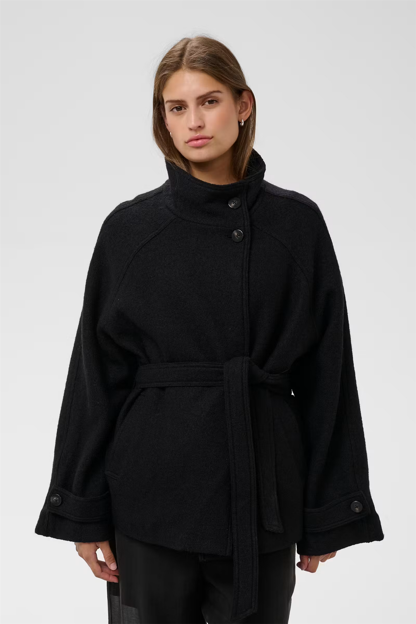 Angelina Double Breasted Jacket, black