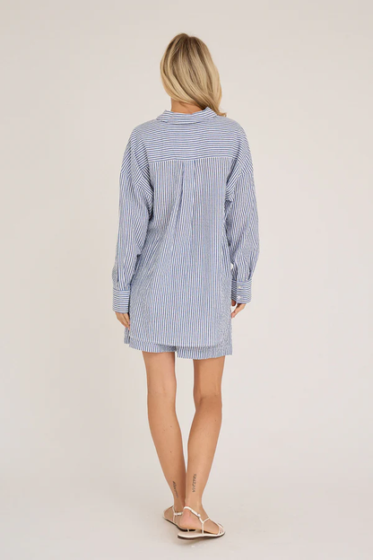 Sonja New Shirt, navy/white