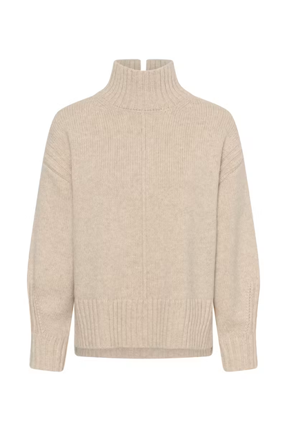 Moline High-Neck Pullover, Pistachio Shell