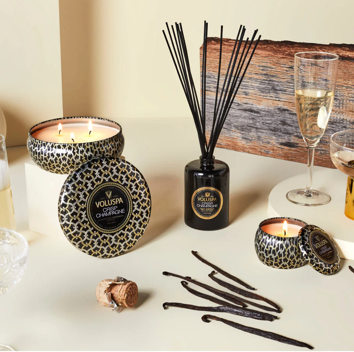 Reed Diffuser, crisp champagne