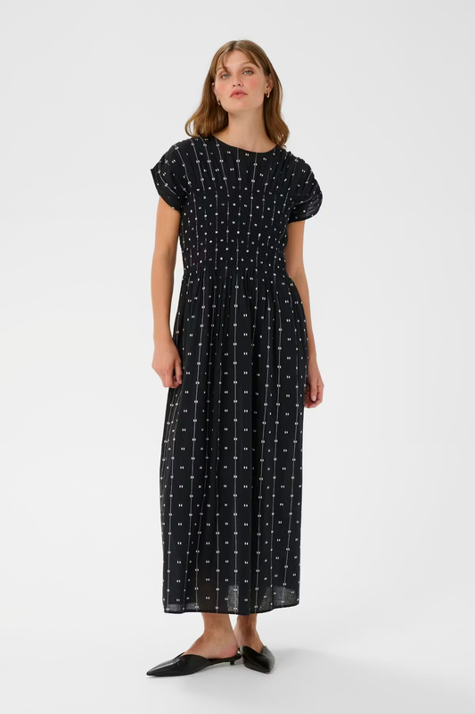 Amelie Dress, black/white dots