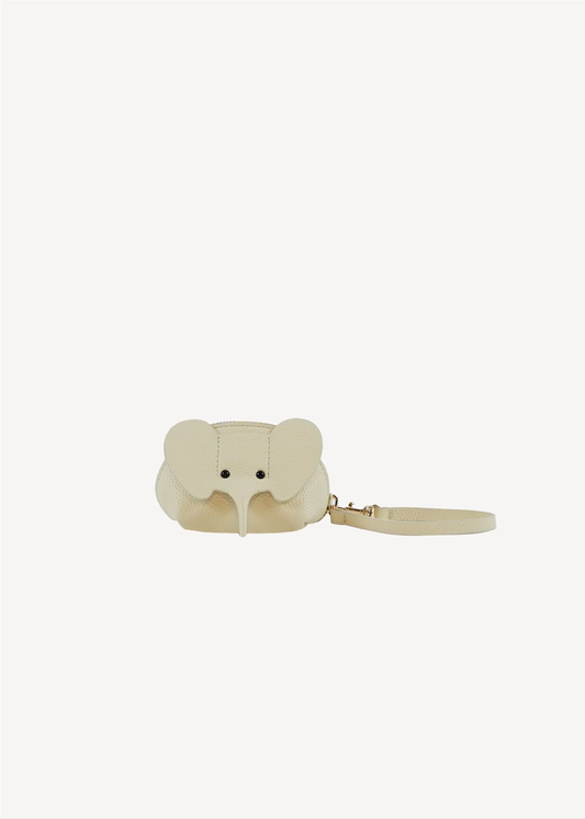 Lucky Elephant Clutch, cream