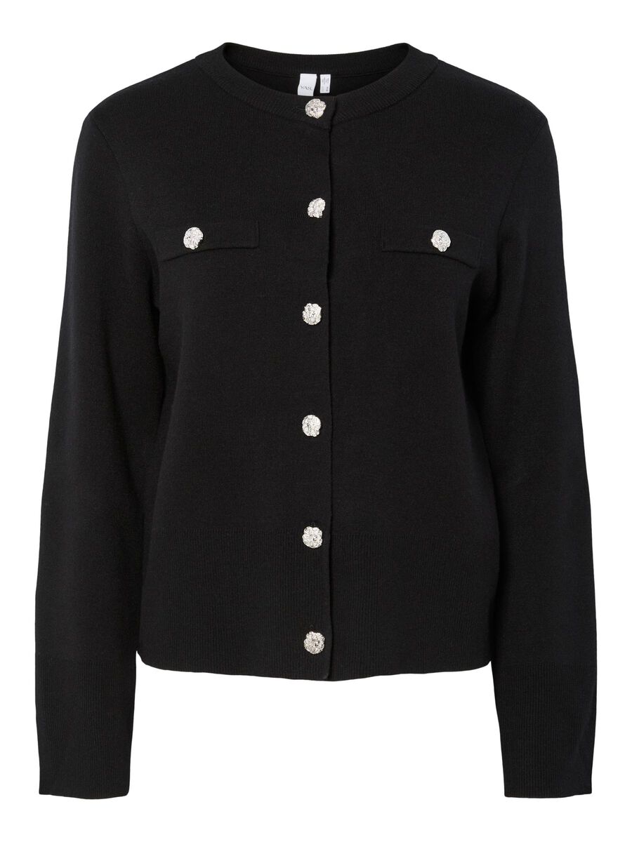 Yaspimi Knit Cardigan, black