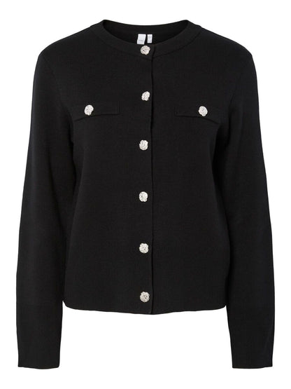 Yaspimi Knit Cardigan, black