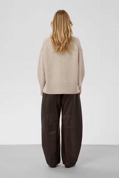 Moline High-Neck Pullover, Pistachio Shell