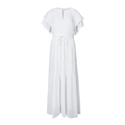 Wave Dress, white