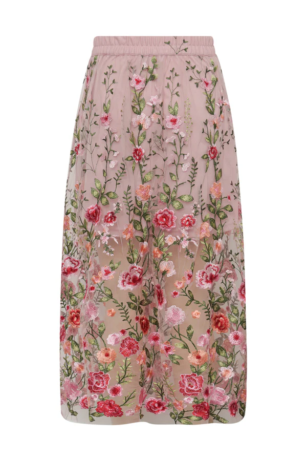 Fuchsia Skirt, rose/red