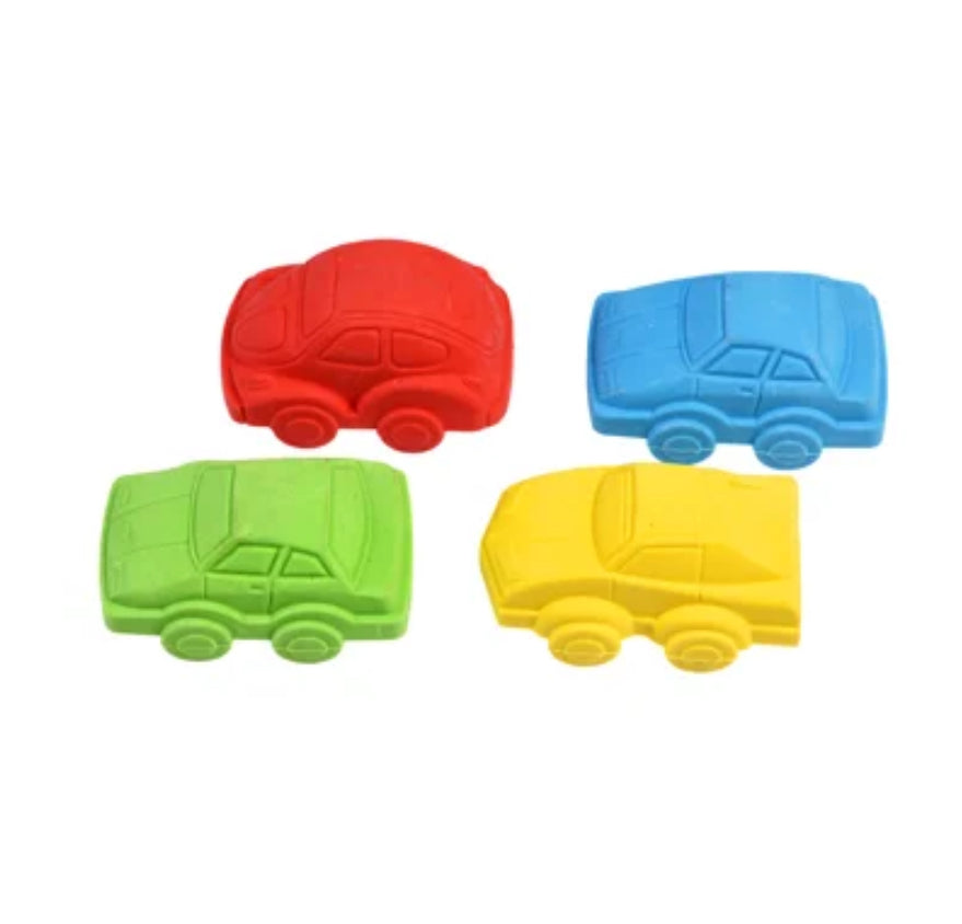 Car erasers (set of 4)