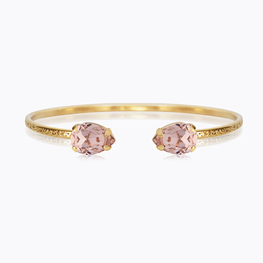 Petite Drop Bracelet Gold, vintage rose