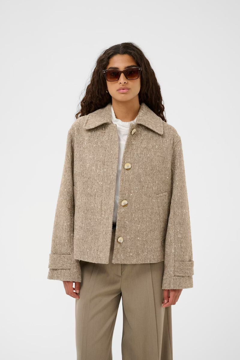 Oleia Akeleje Jacket, fossil/white twill