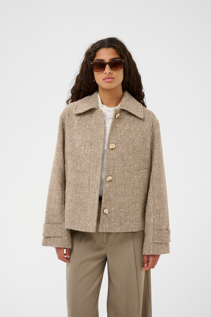 Oleia Akeleje Jacket, fossil/white twill