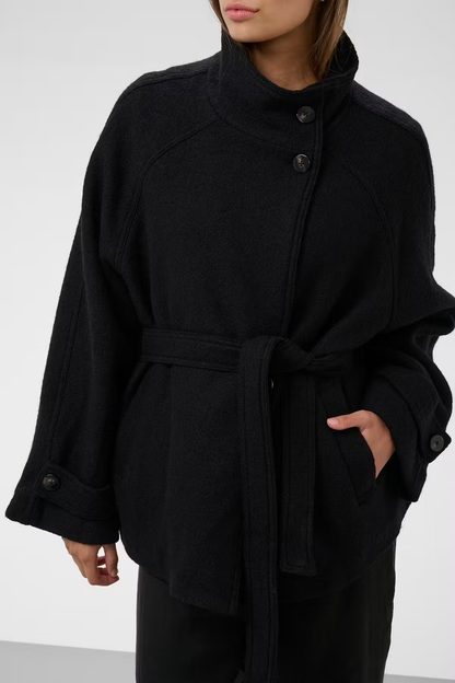 Angelina Double Breasted Jacket, black