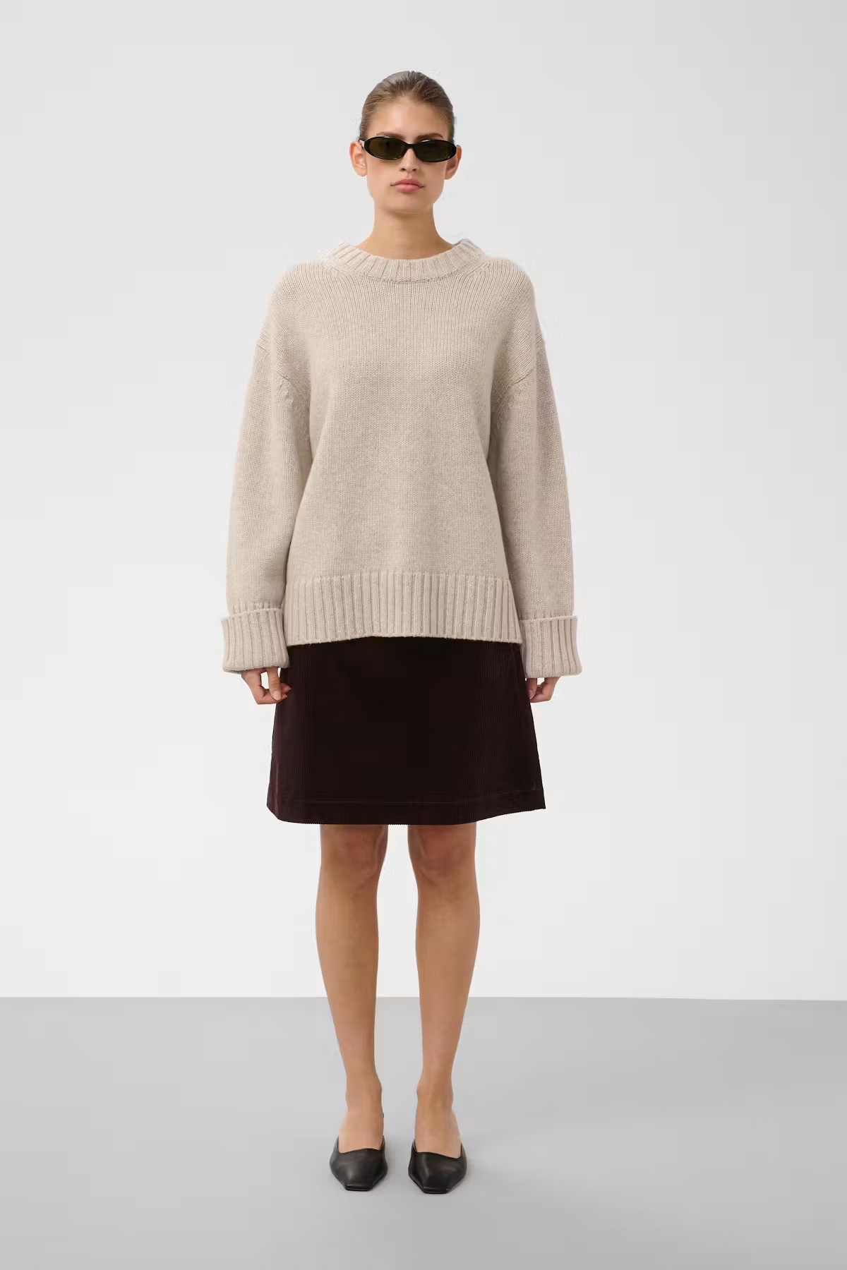 Kamet Aline Skirt, ganache