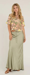 Fuchsia Blouse sand/yellow