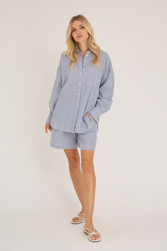 Sonja New Shirt, navy/white