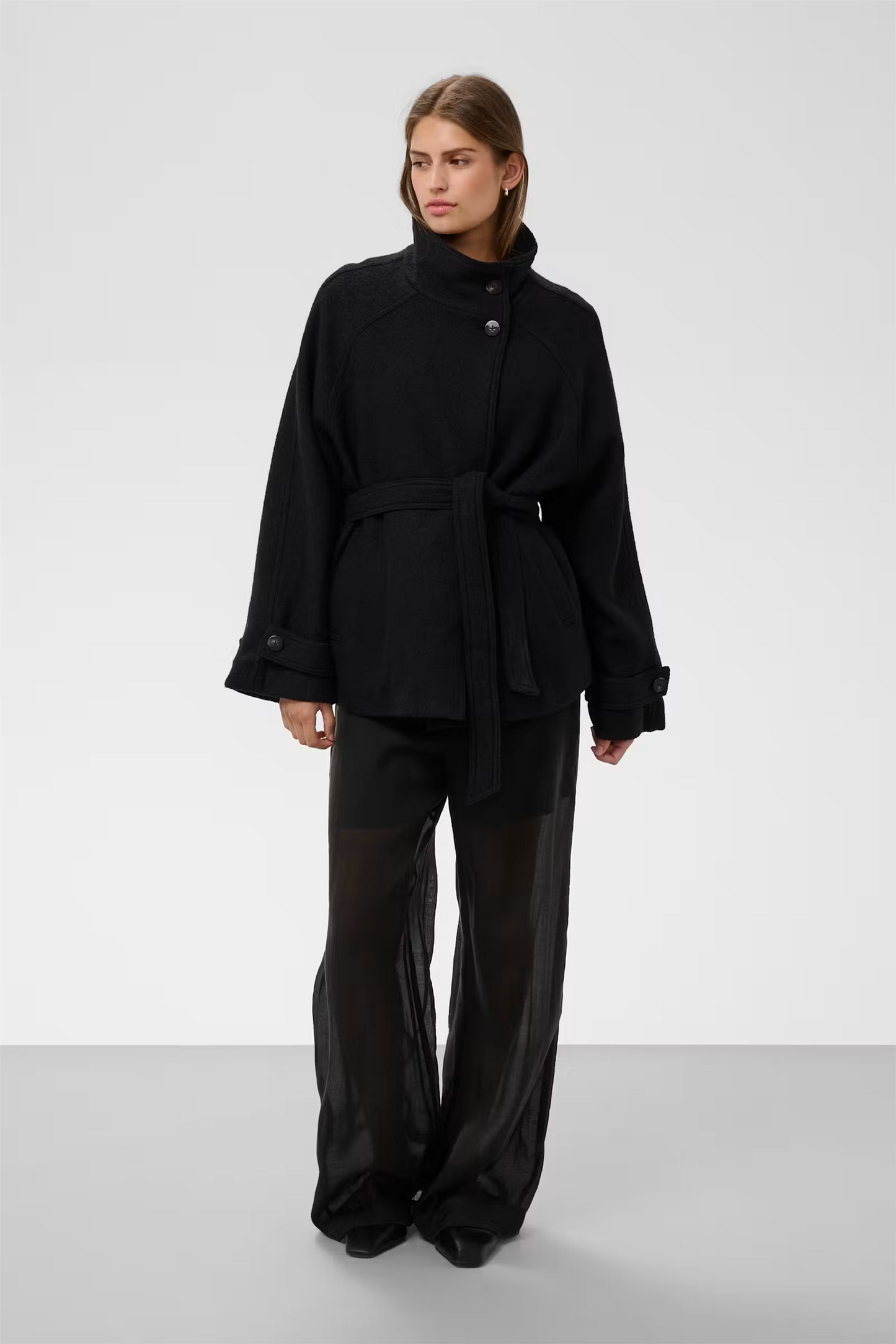 Angelina Double Breasted Jacket, black