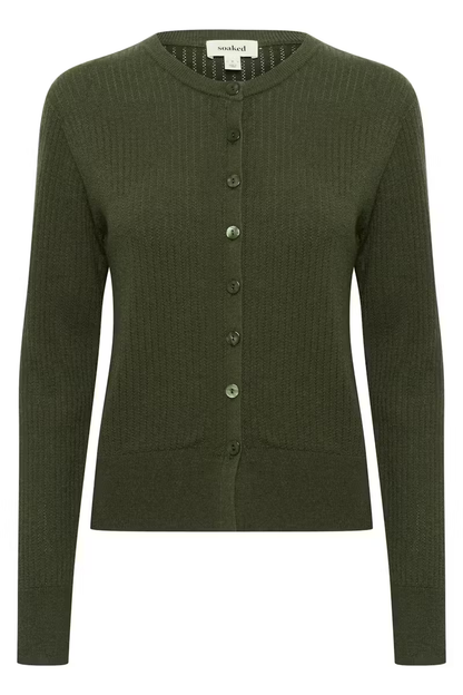 Spina Cardigan, grape leaf