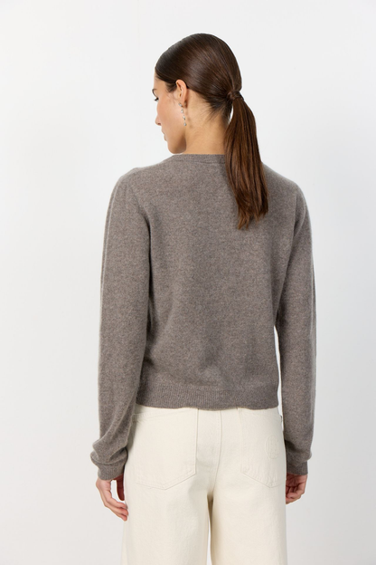 Eloise 15 Cardigan, falcon brown