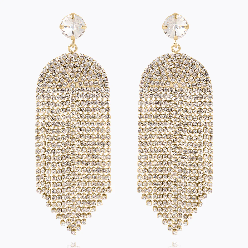 Melinda Earrings Gold, golden shadow