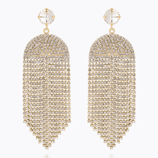 Melinda Earrings Gold, golden shadow