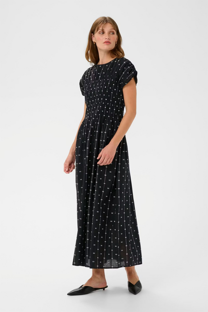 Amelie Dress, black/white dots