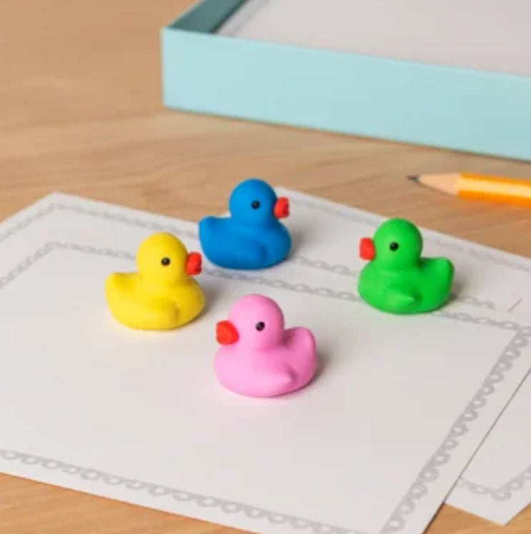 Erasers (set of 4) - Ducks