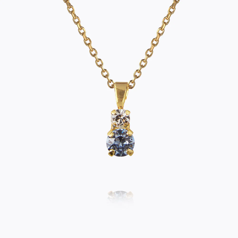 Leah necklace, blue combo