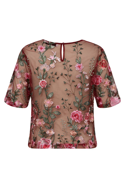 Fuchsia Blouse, rose/red