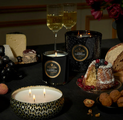 Boxed Candle 60h, crisp champagne