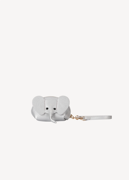 Lucky Elephant Clutch, silver