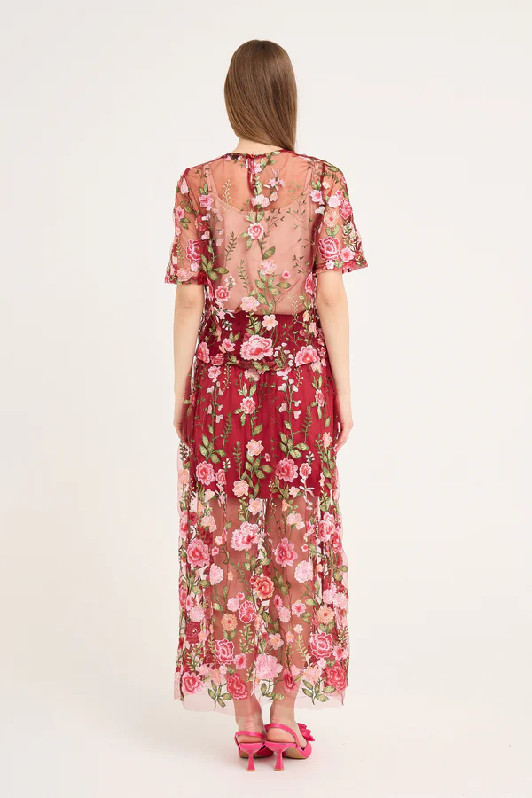 Fuchsia Blouse, rose/red