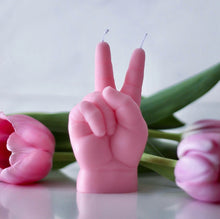 Load image into Gallery viewer, Baby Candle, PEACE, pink